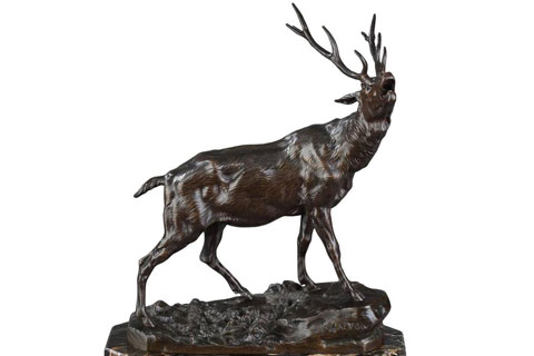 Indoor Famous Life size animal statue elk sculpture for home decor