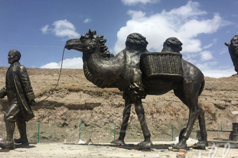 Large Outdoor Garden Decorative Camel Bronze Animal Sculpture