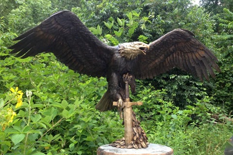 Large garden large bronze animal eagle statue for sale
