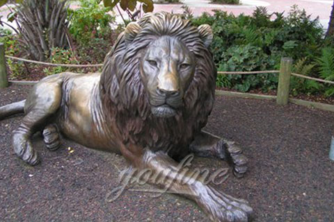 Outdoor Large Garden Bronze lion Statues For sale