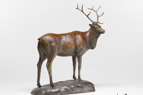 Outdoor Wholesales Wild elk sculpture animal statues for decor