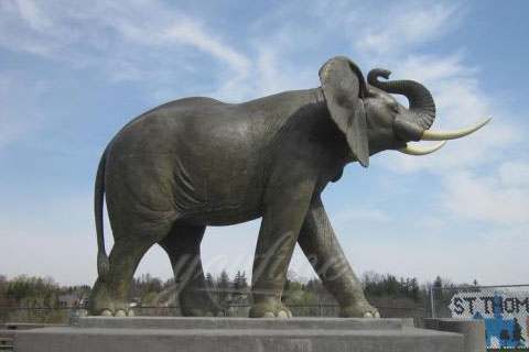 Wholesale outdoor decoration antique bronze animal brass elephant statues