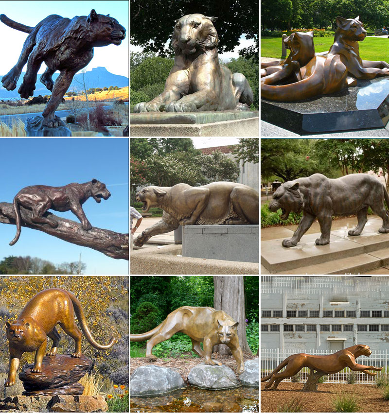 Modern tiger bronze animal statues for sale Bronze deer/lion statue