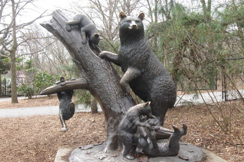 Bear Statue antique bronze animal sculpture for sale