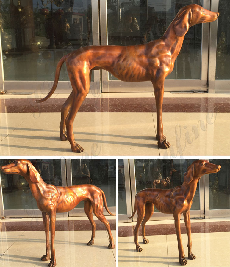 bronze-greyhound-sculpture-garden-ornament-for-sale