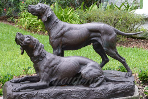 Customized bronze animal statue bronze welcome dog statues for sale