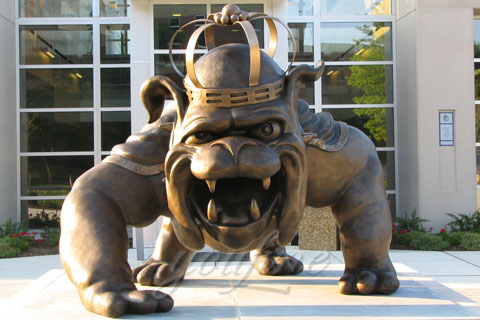 Giant antique casting bronze Harsh dog sculptures for sale