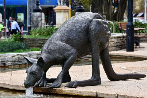 Kangaroo garden statues bronze animal sculptures for sale