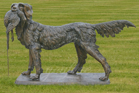 Life Size Outdoor Garden Decorative Animal Bronze Statue Dog Sculpture