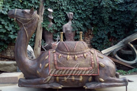 Metal craft animal decorative bronze camel statues for sale
