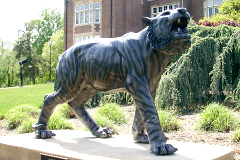 Modern Decoration tiger bronze animal statues for sale