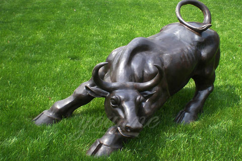 Outdoor art metal sculpture bull statue for garden decor