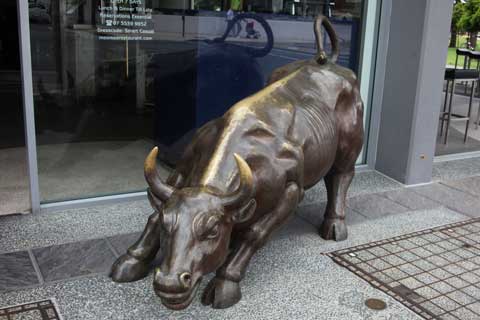 Outdoor Garden Decorative Bronze Statues of Bull For Sale