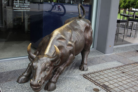 Wholesale metal art sculpture bull statue for sale