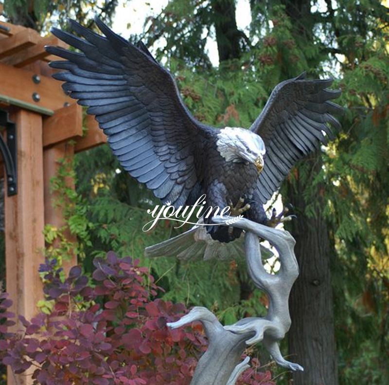 bronze bald eagle-01-YouFine Sculpture