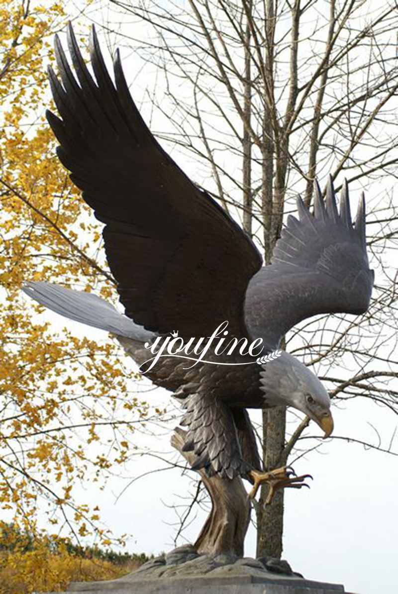 bronze bald eagle statue-01-YouFine Sculpture
