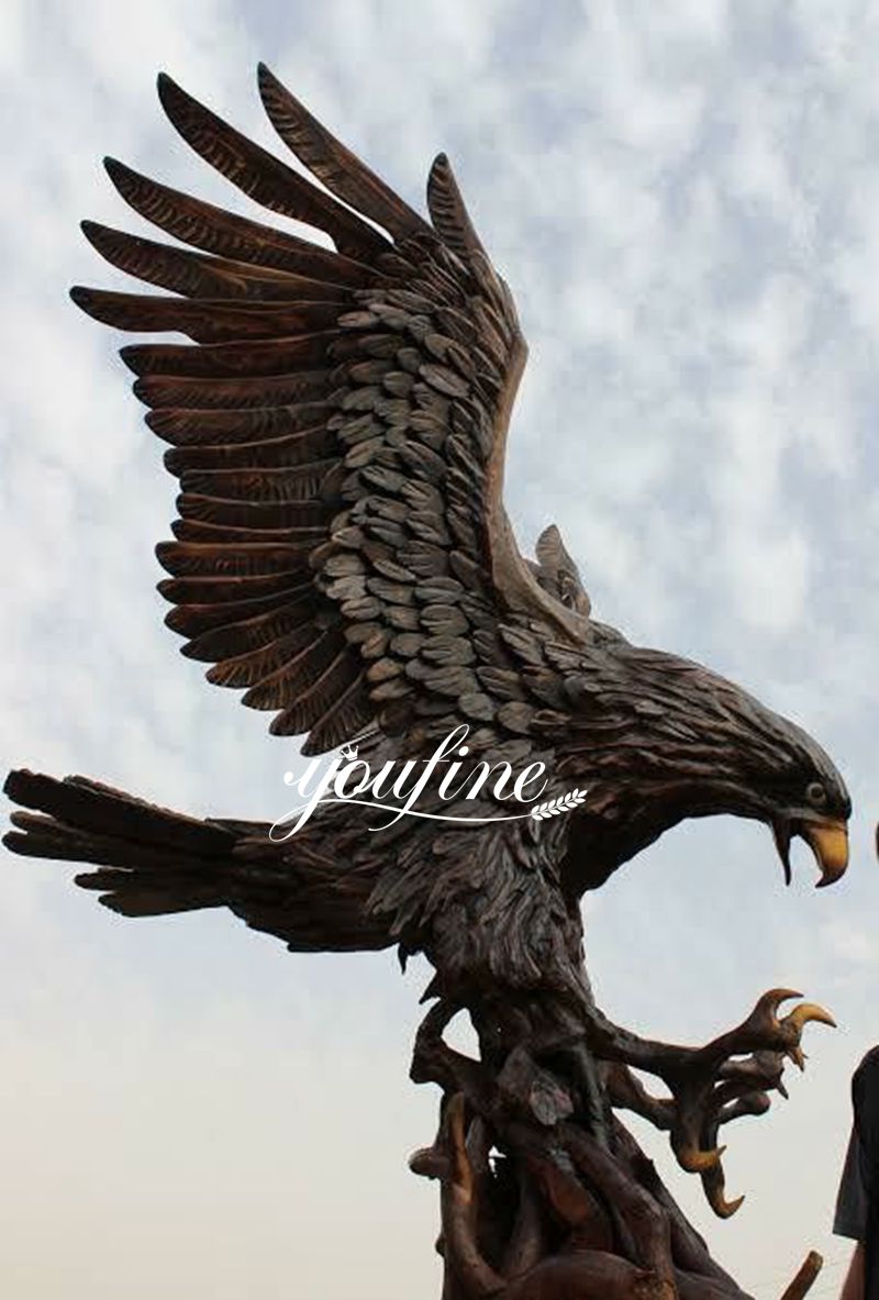 bronze bald eagle statue-YouFine Sculpture