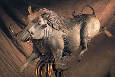 Garden Antique Large Bronze Animal Wild Boar Statues for sale