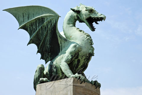 Garden decoration bronze animal sculpture of dragon for sale
