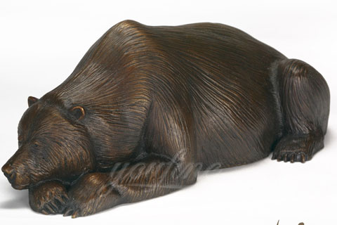 Outdoor Bronze Animal Sculpture bear statue for sale