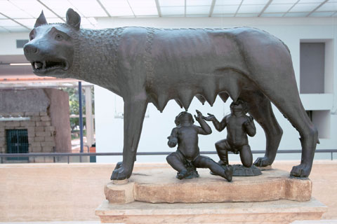 Full size bronze animal cow sculpture for garden