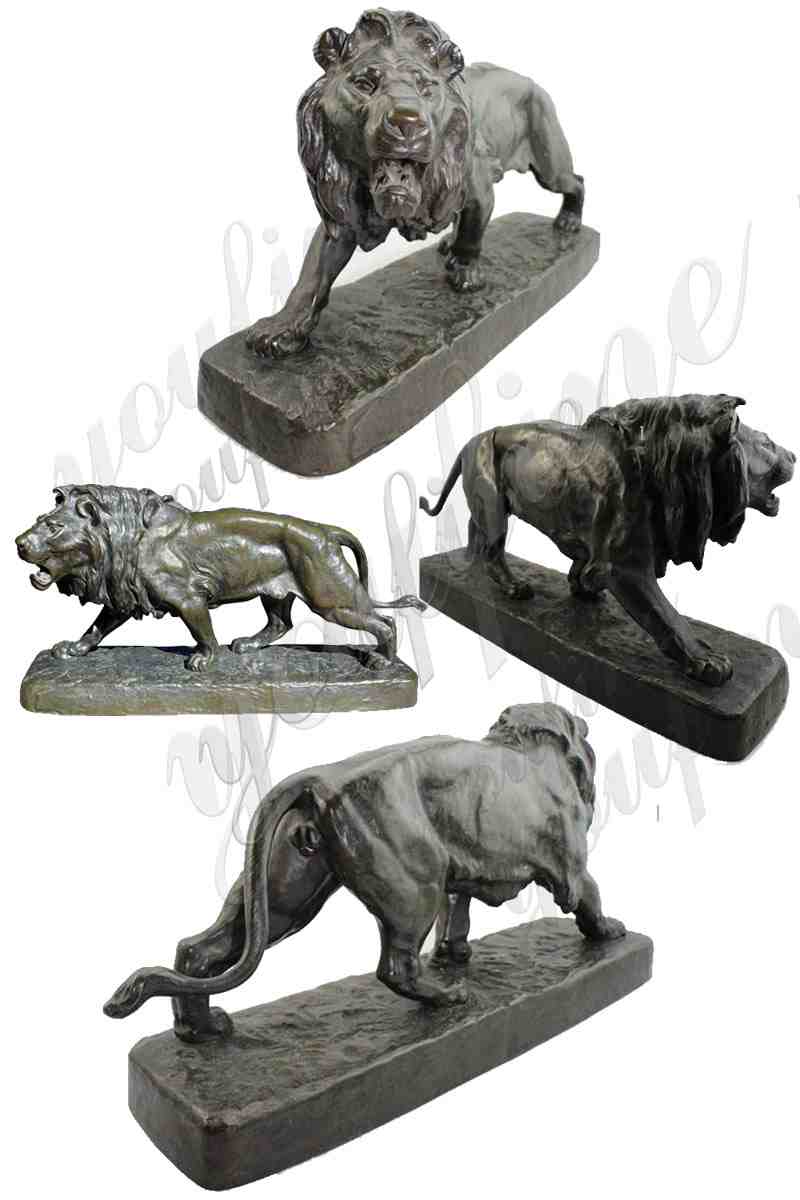 Bronze Lion Sculptures