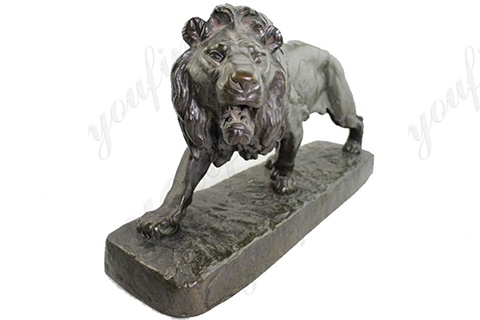 Outdoor Large Size Garden Decorative Bronze Lion Sculpture for Sale BOKK-685