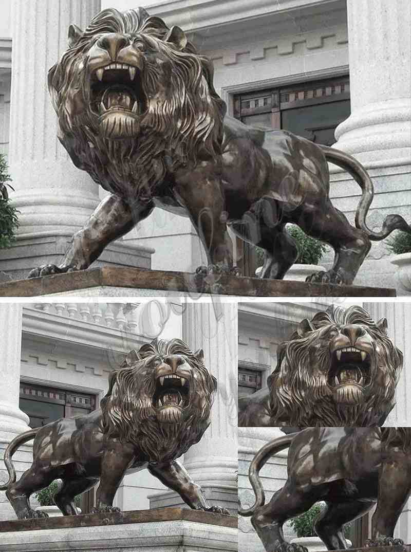 Bronze Lion Sculptures