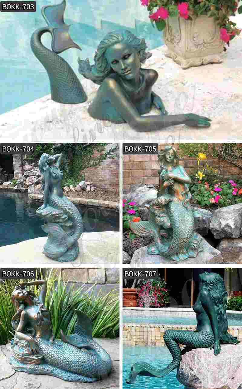 Bronze Mermaid Sculpture
