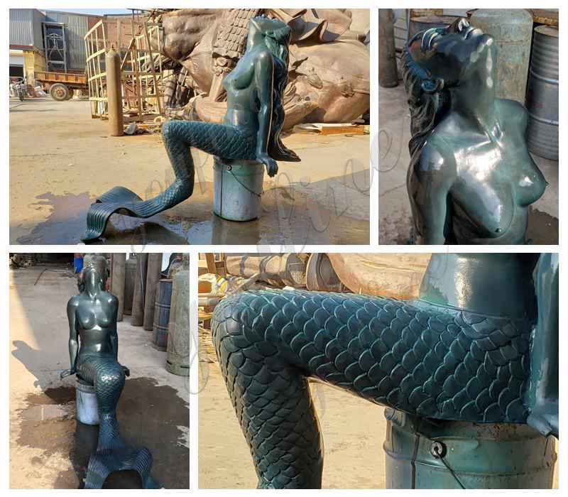 Bronze Mermaid Sculpture