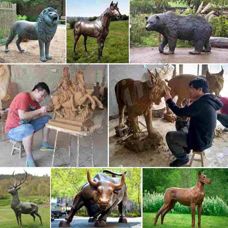 Casting Bronze Animal Bull Sculpture