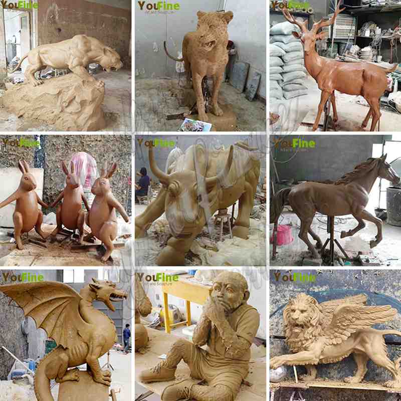 Casting Bronze Wildlife Elk Statue