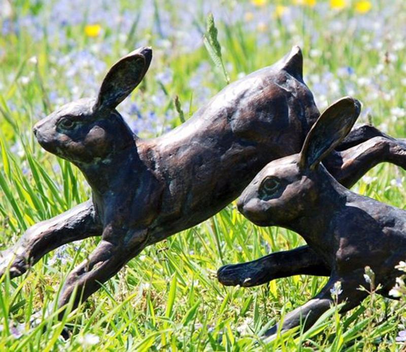 bronze rabbit-02-YouFine Sculpture