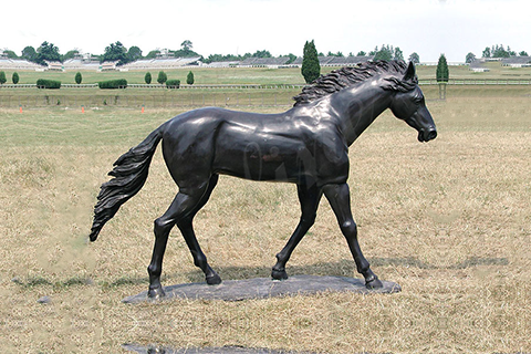 Customized Life Size Antique Bronze Horse Sculpture for Garden Decor Wholesale BOKK-734