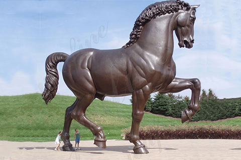 Large Size Famous Frederik Meijer Garden Bronze Horse Statue Replica BOKK-733