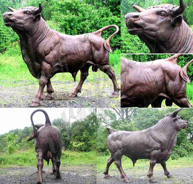 Bronze Bull Sculpture