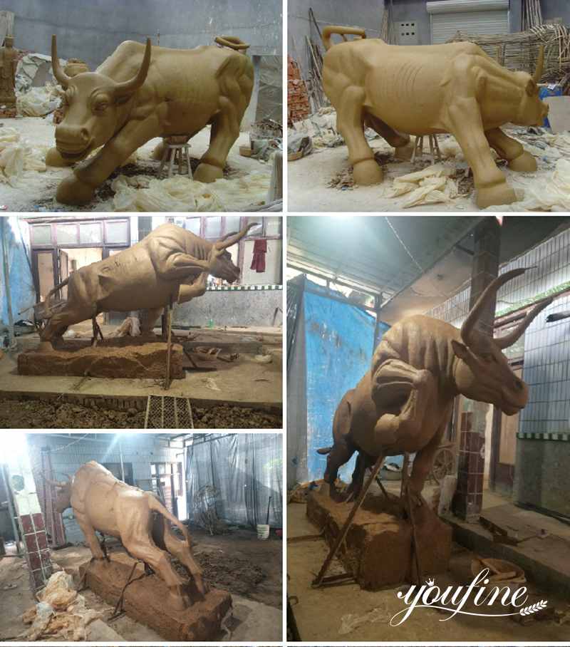 Large Bronze Bull Statue for Sale