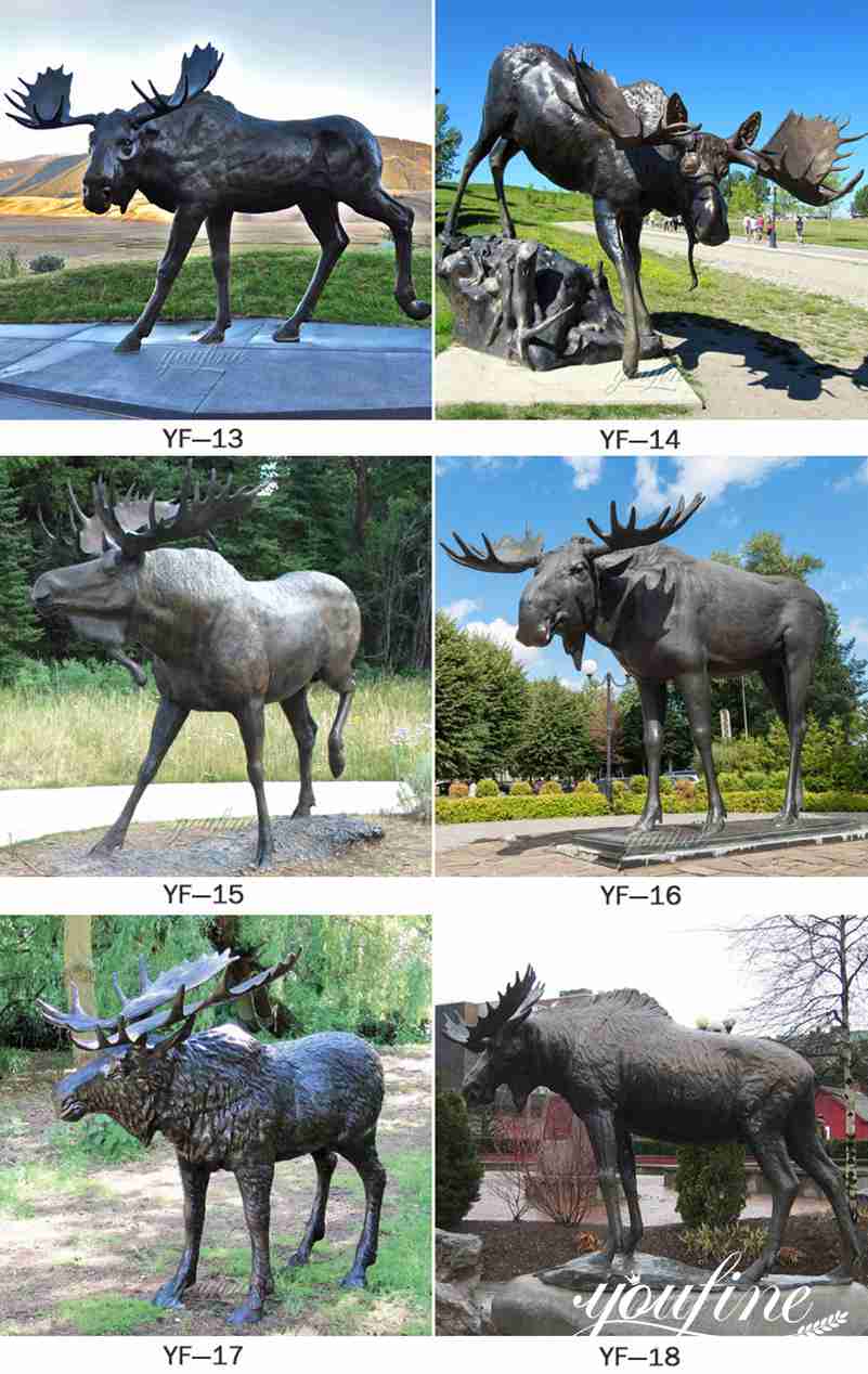 moose yard statue for sale