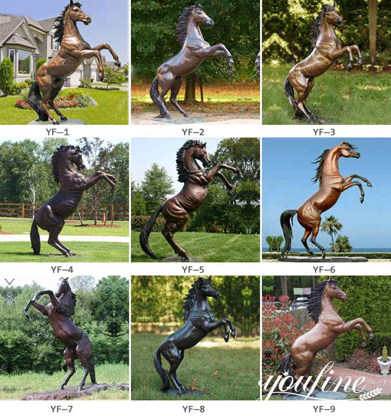 life size bronze horse statue