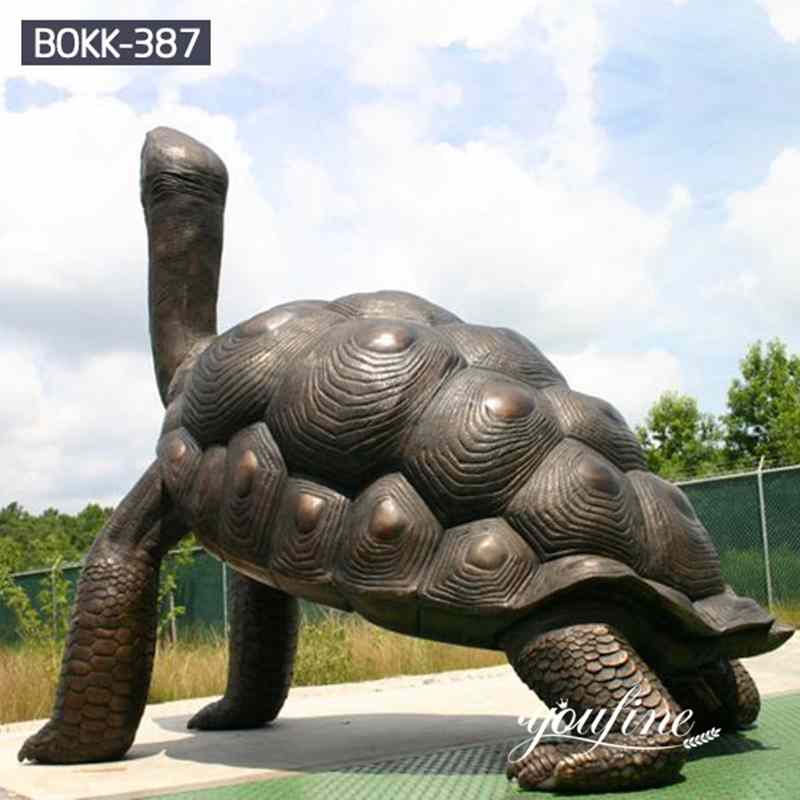 Huge Bronze Tortoise Statue Zoo Ornament for Sale