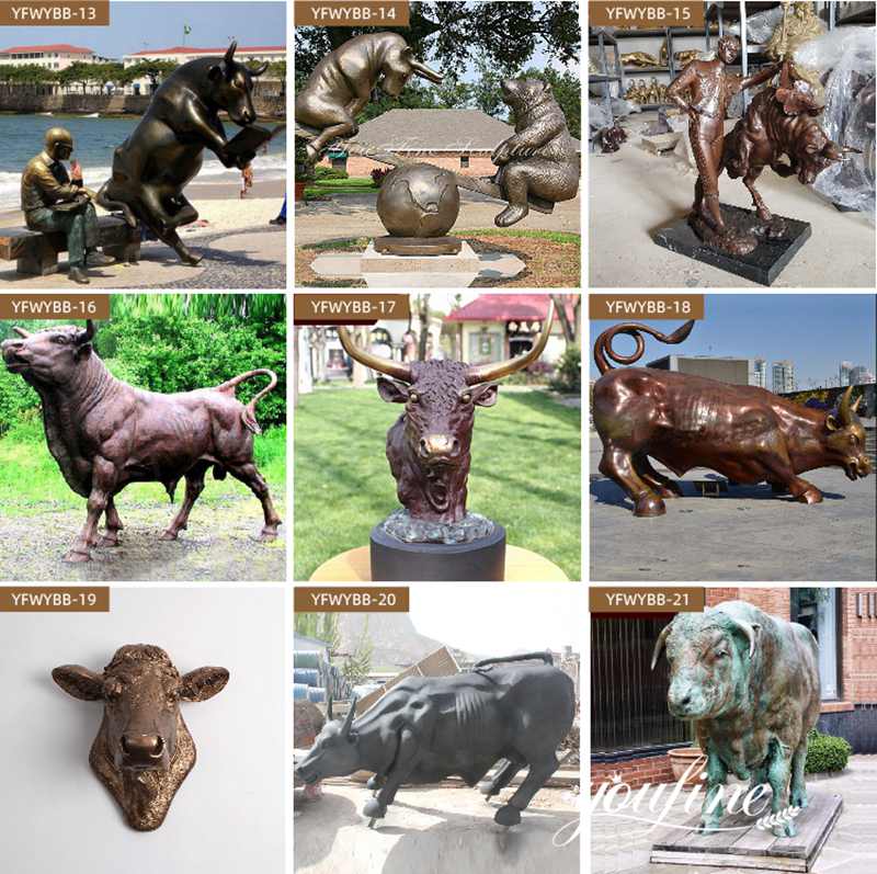 bronze bull statue for sale