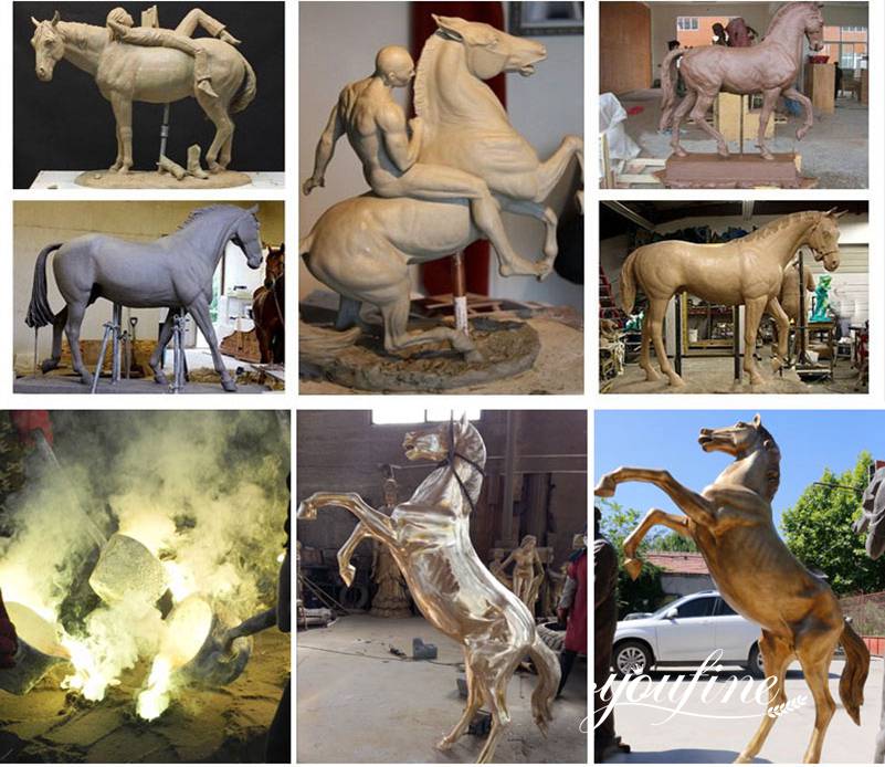 antique bronze horse statues for sale