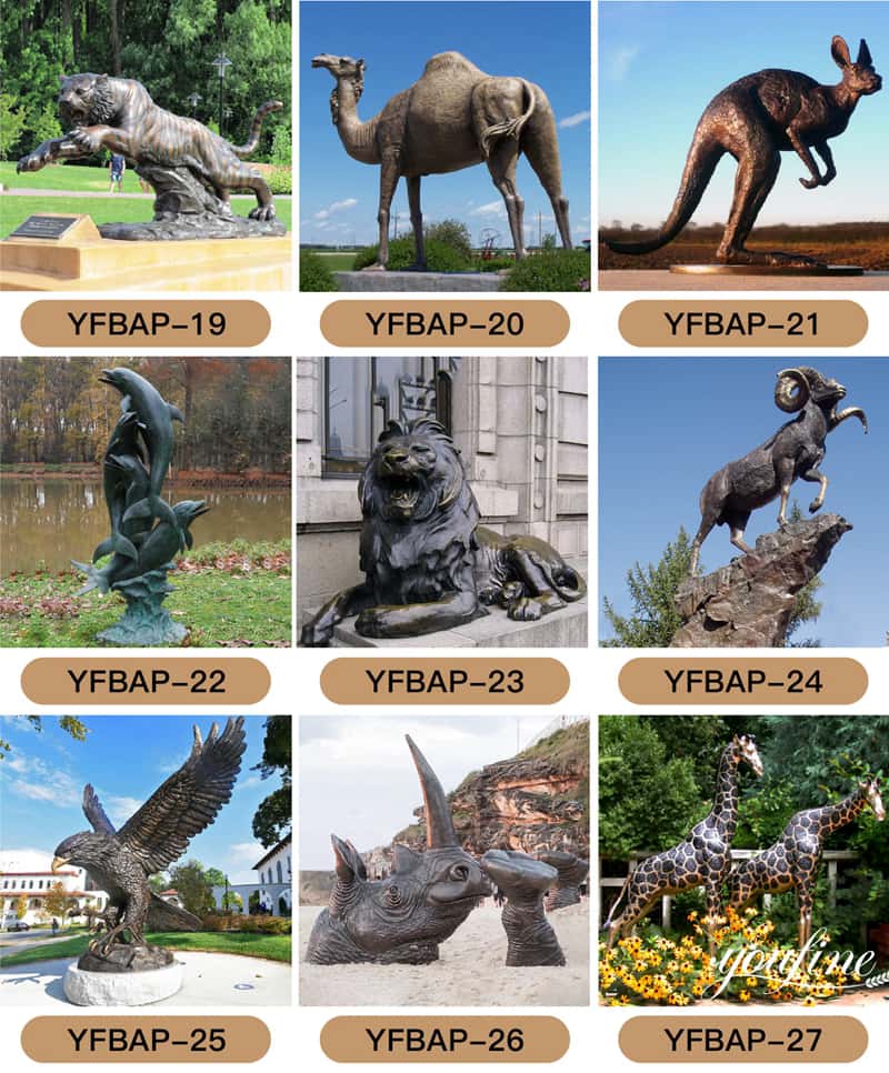 bronze animal sculpture
