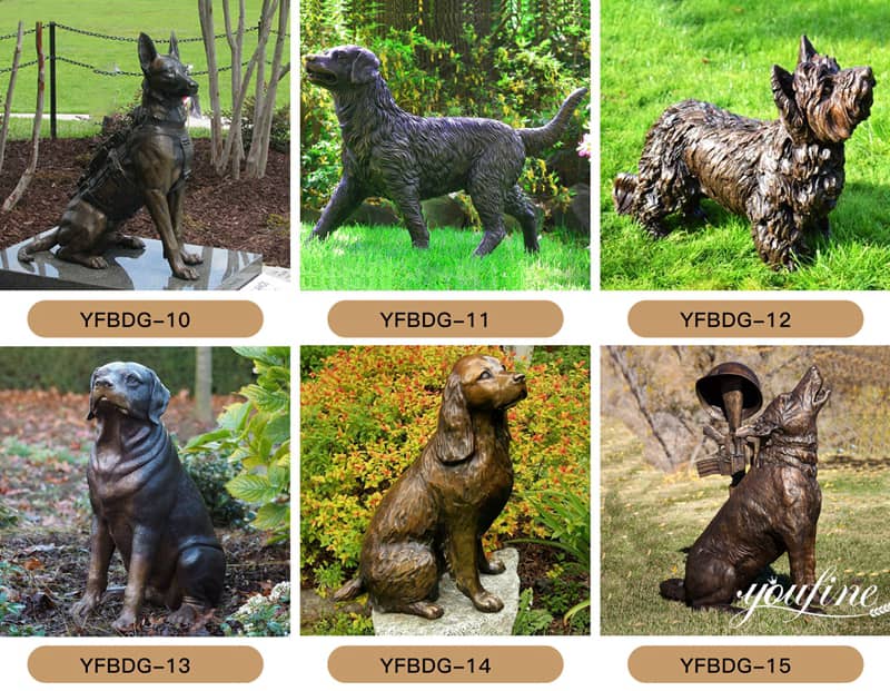 bronze dog statue (3)