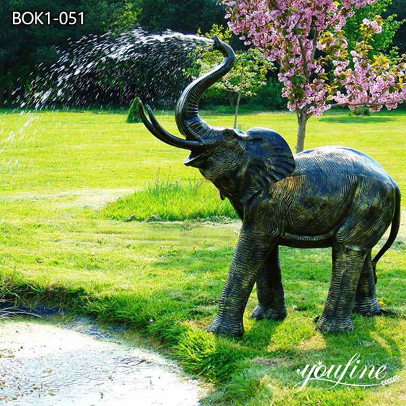 bronze elephant sculpture