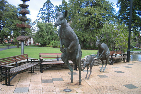 Customized Size Bronze Kangaroo Statue Garden Decor for Sale BOKK-990