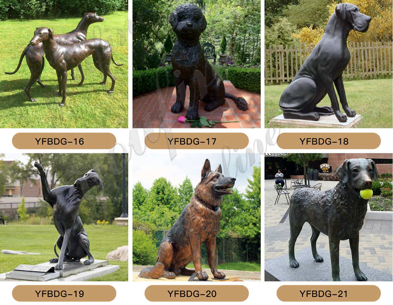 Life-size Bronze Guardian Bulldog Customized Garden Animal Statue for Sale