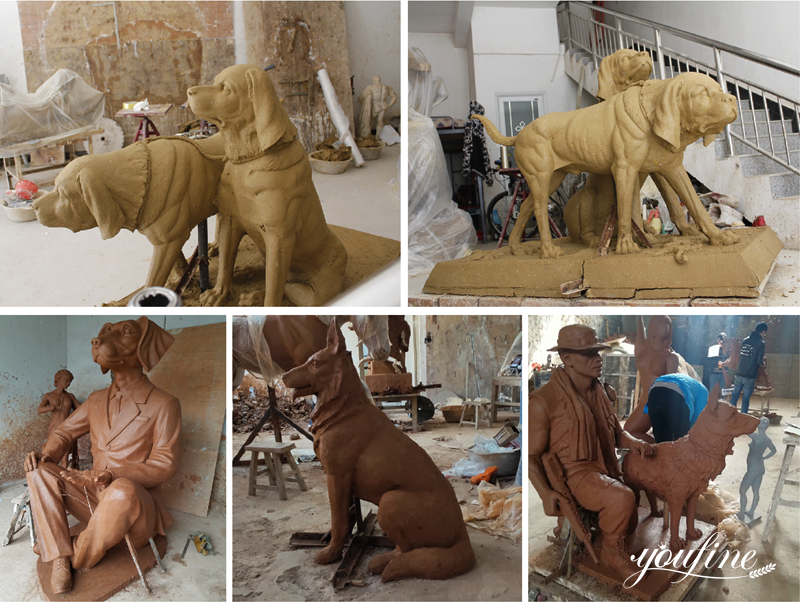 Life-size Bronze Guardian Bulldog Customized Garden Animal Statue for Sale