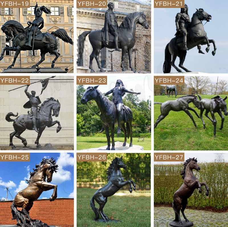 Life Size Decorative Casting Bronze Horse Statue for Garden Wholesale