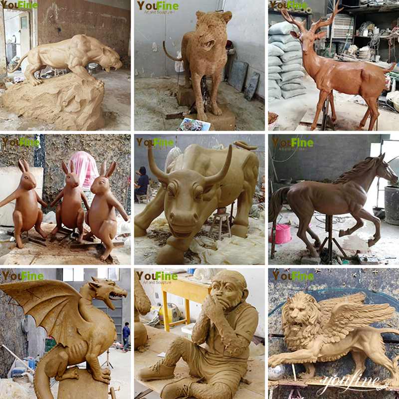 Casting Bronze Animal Statues Creative Outdoor Decor for sale